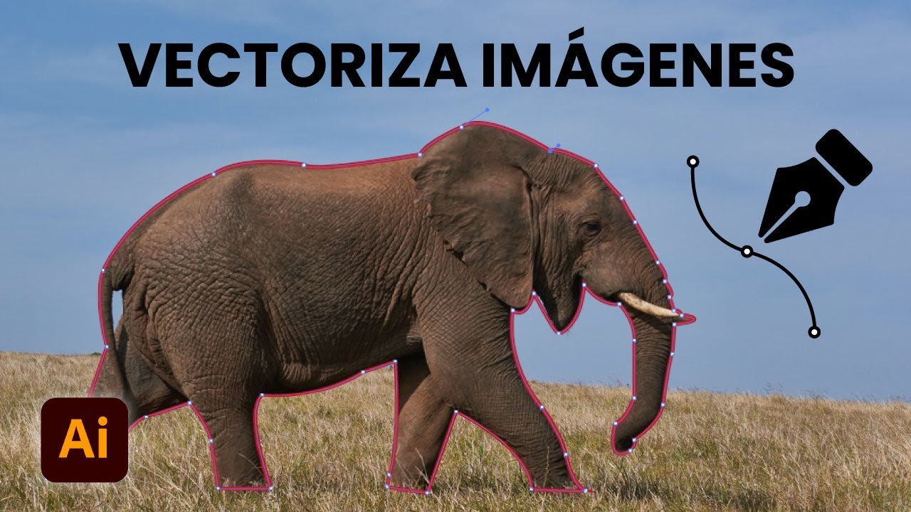 Cómo Vectorizar Una Imagen Illustrator Youtube