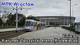 [🇵🇱PL] TIMELAPSE: MPK Wrocław - Linia: [🚋21]