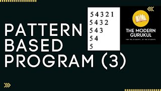 PATTERN BASED PROGRAM IN JAVA || PART 3 || ICSE BOARDS