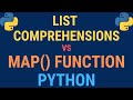 Python - List comprehension vs map function TUTORIAL (speed, lambda, history, examples)