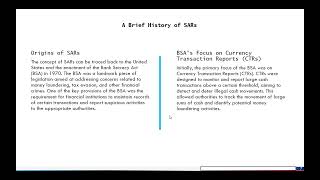 Mastering Suspicious Activity Reports (SARs)