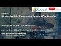 Modernise Life Events with Oracle HCM Benefits