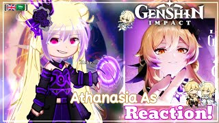 Who made me a Princess React to Athanasia As Lumine Abyss || Genshin | wmmap || 2/3 || my AU [🇸🇦,🇬🇧]