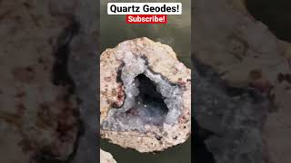 🌀Quartz Geodes! | #Shorts #Minerals #Rocks #Geodes #Gemstone