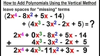 Algebra - Ch. 5: Polynomials (7 of 32) How to Add Polynomials using the Vertical Method