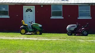 John Deere D170 Mower vs. White / 16 year old / THE HILL TEST PART.1