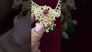 👌👌💖 kempu uncut stone rice pearls 👌👌💖  price:-1850/- Order no:-8121794588.plz subscribe\u0026share\u0026like.