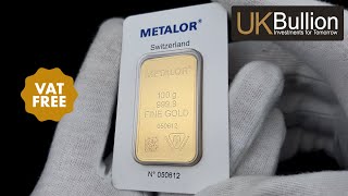 100g Metalor Gold Bar I Buy Now