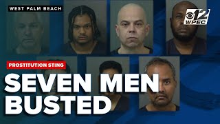 Prostitution sting takedown - 7 men busted in West Palm Beach
