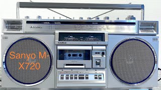 SANYO M-X720  World rarest Boombox,playing some music / review