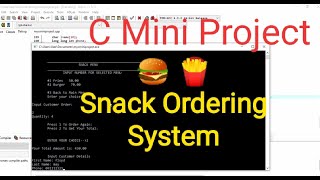 Project: Food Ordering System in C Language