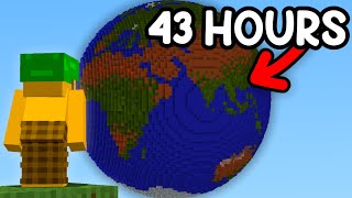 I Built the Earth in Minecraft Hardcore