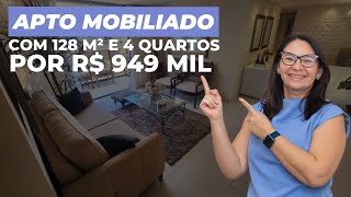 Apartamento mobiliado com 4 quartos por R$ 949 Mil no Jardim Oceania, João Pessoa - PB