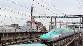 E5系東北新幹線はやぶさ103号盛岡行き宇都宮駅通過  Series E5 Tohoku Shinkansen HAYABUSA No. 103 passing Utsunomiya Sta