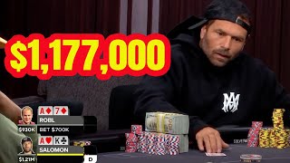 $1,177,000 Poker Hand in 134 Seconds!