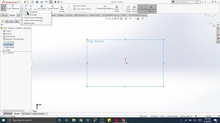 SolidWorks | 1-6 Rectangle | Sketch a Rectangle | Exit the Sketch Mode | Re-enter the Sketch Mode |