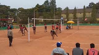 Alva's vs SDM Mangalore university inter zone volleyball final match 2019