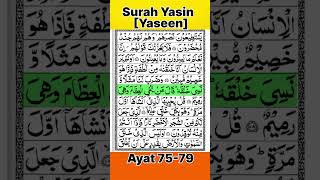 Surah Yasin (yaseen) Ayat-75-79 🤍♥️ #shorts #trending #quran #viral