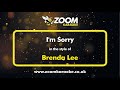 Brenda Lee - I'm Sorry - Karaoke Version from Zoom Karaoke