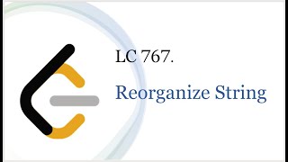 Leet Code 767. Reorganize String | Greedy | Java