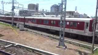 近鉄古市駅 南大阪線と長野線の同時発車風景