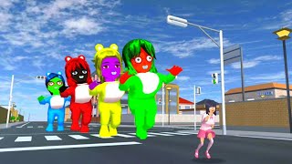 mio mau kewarung ibu wati malah dikejar bayi monster warna rainbow disakura school simulator