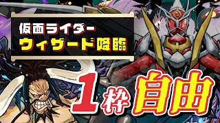 【 仮面ライダー ウィザード降臨 】おバ火力の先制攻撃も余裕で耐えちゃう！そんなお手軽パーティで周回しちゃおう🏍【 周回 】【 仮面ライダーコラボ 】【 カイドウ 】