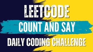 LeetCode : 38. Count and Say💛🖤 Solution link👇🏻🔗 #leetcode #java #coding #trending #subscribe