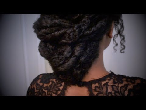 Updo Hairstyles For Natural Kinky Hair Evening Hair Styles