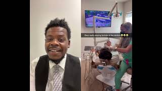 Bro really playing fortnite at the dentist 😱😳