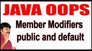 Java Tutorials || Java OOPS || Member Modifiers public and default || by Durga Sir