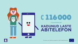 Kadunud laste abitelefon 116 000