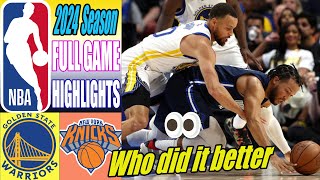 Golden State Warriors vs New York Knicks [FULL GAME] QTR Feb 29, 2024 | NBA Highlights 2024