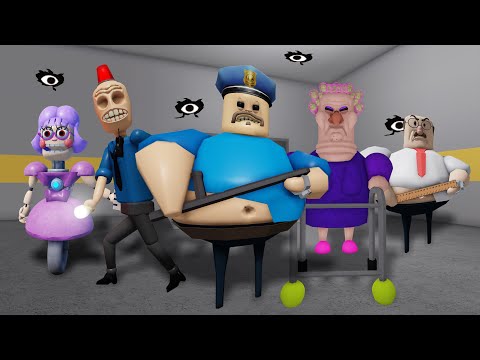 Speedrun In 5 Scary Obby Games From Doors Grumpy Gran Barry Prison
