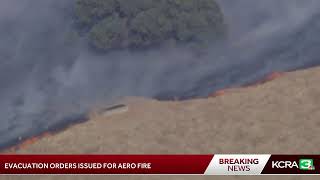 A grass fire in Cooperopolis has spread to 500 acres, prompting evacuations