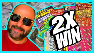 2X WIN and More - Mass Lottery Scratch Tickets