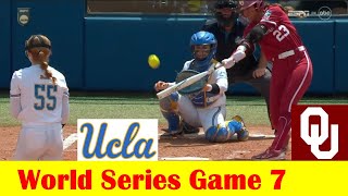 #6 UCLA vs #2 Oklahoma Softball Highlights, 2024 NCAA World Series Game 7