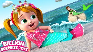 Mermaid Discovery! 🌊 Fun Beach Story with Dolly and Baby Zay! Magical Beach Adventure