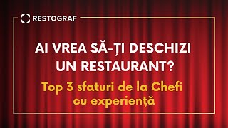 🎧 Reguli de aur pentru deschiderea unui restaurant