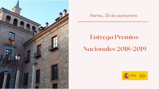 Entrega Premios Nacionales 2018-2019