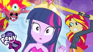 Equestria Girls Twilight Sparkle Vs Sunset Shimmer Mlp Eg Movie My