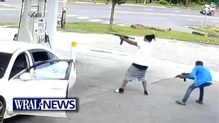 Caught on Camera: Gas station shootout in Henderson, North Carolina goes viral