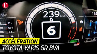 Acceleration Toyota Yaris GR 2024 (BVA8) : launch control \u0026 TOP SPEED !