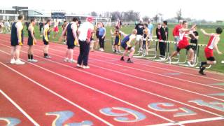 Elco vs Annville Track and Field 4x400, Serg starts.