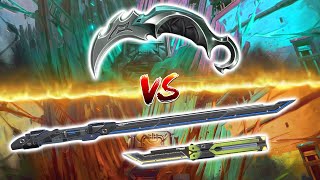 リーバー・カランビット VS RGX バタフライ・ナイフ VS RGX ブレード - VALORANT KNIFE SKINS