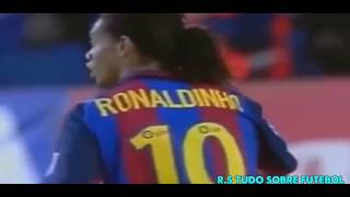 ESTRÉIA DE RONALDINHO GAÚCHO NO BARCELONA EM 2003 HD