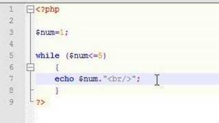 PHP Tutorial - 7 - While Loop