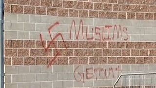 Idiot Racists Paint Ironic Swastika On Hindu Temple