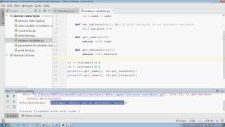 Python care with instance variables in Hindi