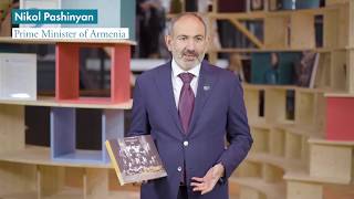 Peace Globe with Prime Minister of Armenia, Nikol Pashinyan | Paris Peace Forum 2019